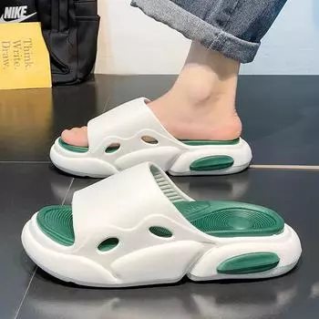 36-45 Летние трендовые мужские однотонные повседневные пляжные сандалии на платформе Luxus Designer Boy Slippers Бесплатная доставка 36-37