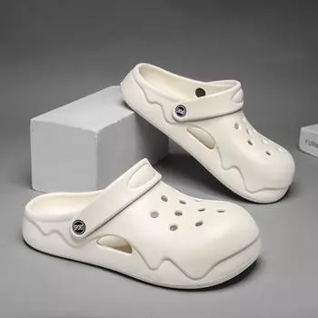 36-45 Летние уличные пляжные мужские сандалии Классные легкие повседневные дизайнерские туфли Тапочки женские Мягкая подошва для комфорта в помещении Бесплатная доставка 36-37 белый