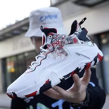 36-45 мужские/женские высококачественные баскетбольные кроссовки с резиновой подошвой, спортивная обувь 35