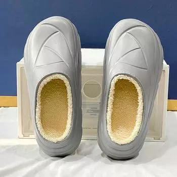 36-45 Пара Плюс Плюс Размер Модные Толстая Подошва С Плюшевой Утеплительной Хлопковые Тапочки Для Домашнего Внутреннего И Уличного Использования С Хлопковыми Тапочками 36 розовый