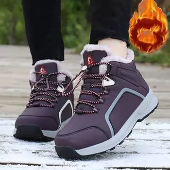 36-45 ярдов плюс бархат теплая мужская и женская хлопковая обувь, спортивная обувь для отдыха и прогулок для женщин среднего и пожилого возраста 39 серый