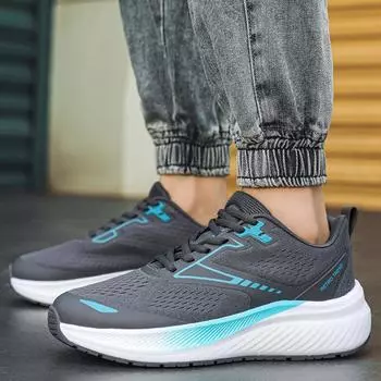 36-45Спортивная обувь унисекс, летняя сетчатая спортивная обувь для отдыха, женская спортивная обувь большого размера 36 синий