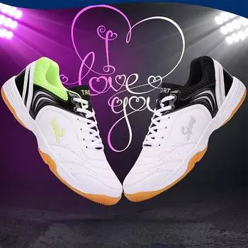 36-46Мужская/женская тренировочная спортивная обувь для бадминтона, настольного тенниса, обувь для отдыха на открытом воздухе 46 зелёный/белый