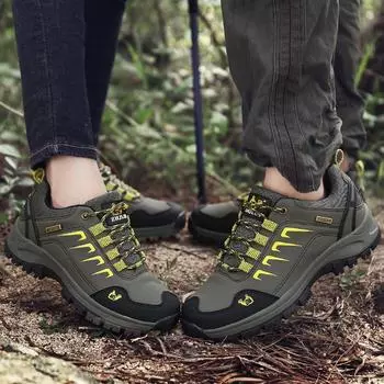 36-47 Большие нескользящие пары модные альпинистские туфли для отдыха на природе походная обувь спортивная обувь 36 чёрный