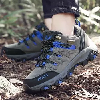 36-47 Пара Большие Нескользящие Удобные Модные Кроссовки Для Путешествий и Походов Уличная Походная Обувь Повседневная Спортивная Обувь 36 серый