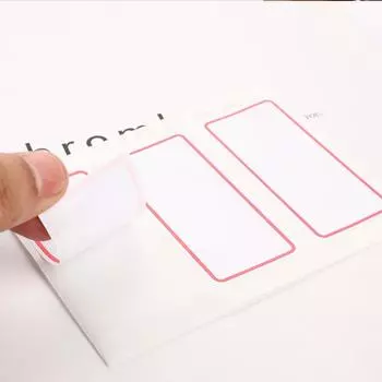 36 этикеток, наклейки, листы, белая самоклеящаяся этикетка, наклейка с именем, пустая записка