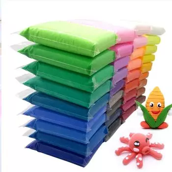 36 цветов/набор, воздушная глина, полимерный пластилин Fimo, моделирование, глина «сделай сам», креативное обучение, развивающая игрушка