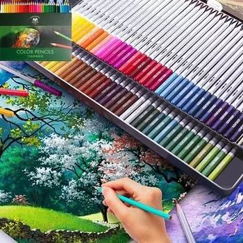 36 цветов, профессиональные масляные цветные карандаши, набор художественных рисунков, зарисовок, деревянный цветной карандаш, школьные принадлежности для рукоделия, канцелярские принадлежности 36 pcs