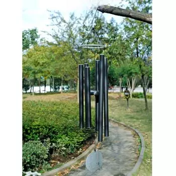 36-дюймовая матовая металлическая трубка-музыка: Подарок для садового украшения и домашнего декора, вдохновленный европейско-американской музыкой