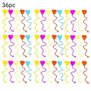 36 игрушек-липучек в форме сердец, липкие эластичные игрушки One Size