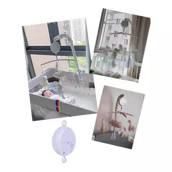 36 мелодий вращающаяся музыкальная шкатулка музыкальное движение детская музыкальная кроватка мобильная игрушка для малышей колокольчики части на батарейках