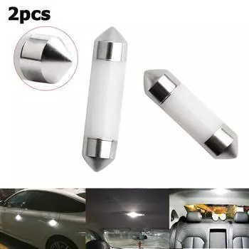 36 мм 2 шт. C5W Белый светодиодный керамический светильник для чтения Лампа для чтения номерного знака Автомобильная купольная лампа гирлянда 36