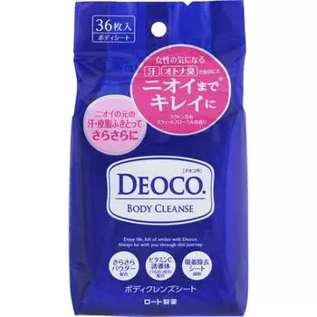 36 очищающих листов для тела Deoco