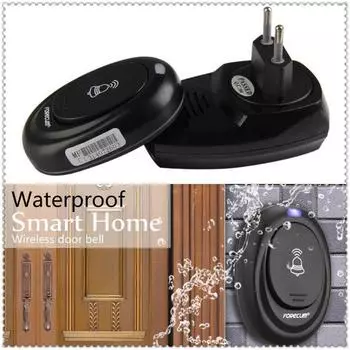 36 песен Беспроводной пульт дистанционного управления Диапазон 100 м Умный дверной звонок Домашняя безопасность Добро пожаловать беспроводной дверной звонок