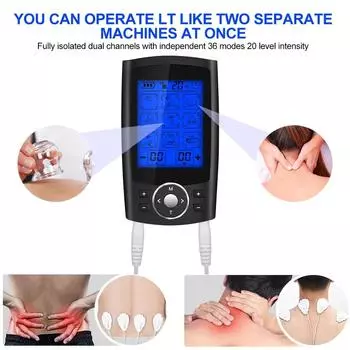 36 режимов Tens Muscle Stimulator Relaxation Body Weight Loss Electronic Digital Therapy pulse Meridian Physiotherapy Instrument
