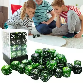 36 шт. 12 мм положительные и отрицательные счетчики набор записей акриловые жетоны инструмент для игры в кости многоразовые игральные кости красный