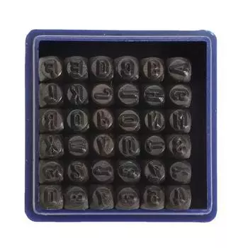 36 шт., 3/4/5/6 мм, набор штампов из углеродистой стали с цифрами 0-9 и алфавитом А-Я, инструменты для перфорации 3mm