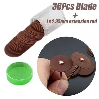 36 шт., аксессуары для Dremel, 24 мм, абразивный диск, отрезные диски, усиленные отрезные шлифовальные круги, поворотный диск, режущий инструмент 36Pcs