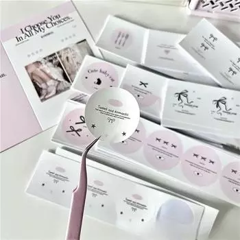 36 шт. балетная лента бант круглая запечатывающая наклейка девушка 3-дюймовая фотокарточка упаковка бумажный пакет подарочная бумажная коробка DIY декоративная этикетка