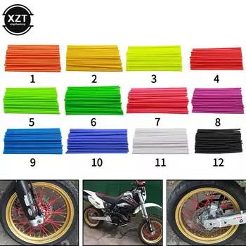 36 шт. чехлов для спиц мотоцикла Dirt Bike, комплект обертывания спиц обода колеса мотоцикла, защитный чехол для мотокроссового велосипеда, универсальный