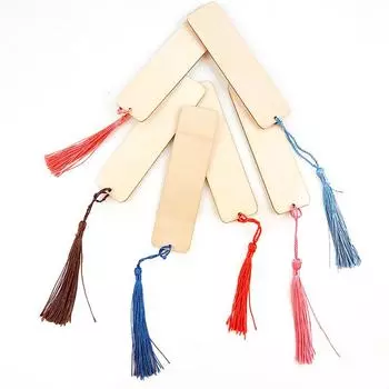 36 шт. деревянные пустые закладки зажимы для страниц книги прямоугольные тонкие подвесные бирки