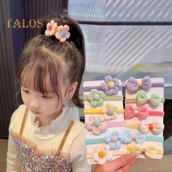 36 шт. детские банты для волос, противоскользящие высокоэластичные резинки для волос, многоразовые эластичные резинки для волос, держатели для хвостиков для густых волос, укладка волос для девочек set
