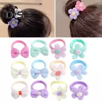 36 шт. детские банты для волос, противоскользящие высокоэластичные резинки для волос, многоразовые эластичные резинки для волос, держатели для хвостиков для густых волос, укладка волос для девочек set