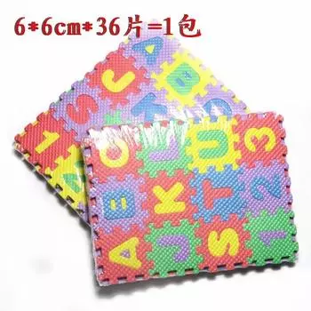 36 шт. детский мини-пена EVA с алфавитом, буквами и цифрами, напольный мягкий детский коврик, 3D-головоломка, детские развивающие игрушки, буквенно-цифровые коврики 36pcs