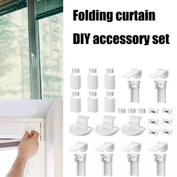36 шт. комплект кронштейнов для плиссированных жалюзи, монтажный зажим для оконных жалюзи, кронштейны для рулонных штор, сменные аксессуары белый