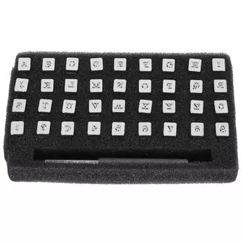 36 шт. кожаный штамп шаблон номер алфавит дырокол резьба 1 шт ручка ремесло DIY инструмент 3,5 мм