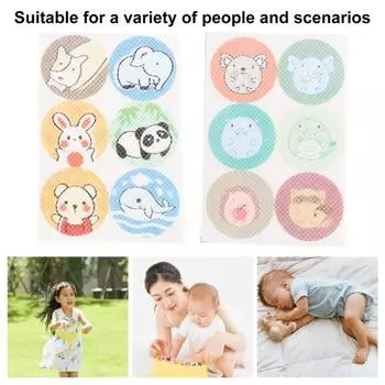 36 шт. наклейки от комаров милые мультяшные портативные безопасные эффективные предотвращают укусы насекомых эфирные масла D