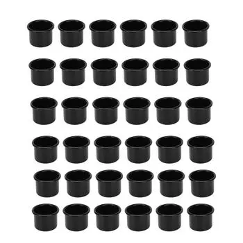 36 шт. подсвечник подставка чашка круглая черная пустая алюминиевая банка для подсвечника своими руками для изготовления свечей