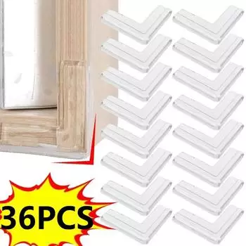 36 шт., противоударный уголок из ПВХ, защитный чехол для детской безопасности, прозрачный защитный чехол для угла стола, детский противоударный чехол transparent-4PCS