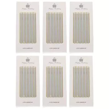 36 шт. свечей на день рождения в коробке для торта, десерта, цветного парафина, праздничного детского трюка