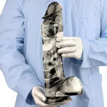 36 см черно-белая смешанная цветовая гамма 7 см удлиненная имитация дилдо анальная пробка для взрослых