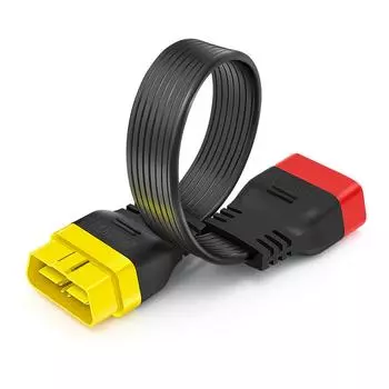 36 см OBDII полный 16-контактный разъем для подключения к 16-контактному разъему OBD2, удлинительный кабель для работы с диагностическим инструментом ELM327