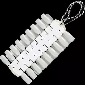 36 советов для дизайна ногтей. Палитра для отображения лака. Таблица цветов с цепочкой.