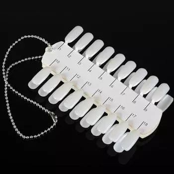 36 советов для дизайна ногтей. Палитра для отображения лака. Таблица цветов с цепочкой.