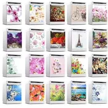 36 стилей, декоративная наклейка для посудомоечной машины, сделай сам, кухонные обои, виниловая наклейка на стену, пейзажная цветочная роспись для домашнего декора 45X82cm