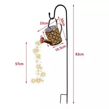 36 светодиодов 570 мм на солнечной энергии, уличный светильник для чайника, лейка, лампа, сказочный гирляндный светильник With standing