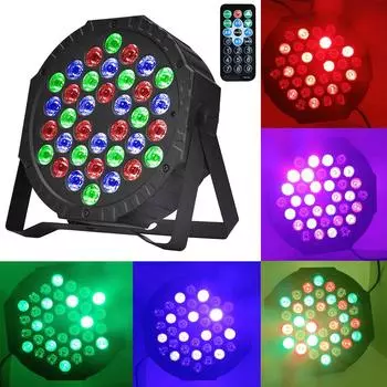 36 светодиодов RGB сценическое освещение Par Light Effect DJ Disco DMX Lighting Party Wedding Holiday Bar Club Performance Sound Control Lights