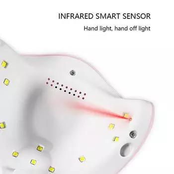 36 Вт USB-лампа для ногтей УФ-лампа 12 светодиодов для сушки геля для ногтей, отверждения полировки