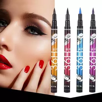 36H Черная водостойкая жидкая подводка для глаз, косметика, долговечная подводка для глаз, карандаш для макияжа фиолетовый