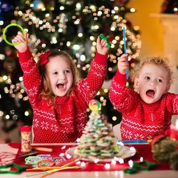 36pcs Party Supplies Christmas Glow Sticks Light up 36 Pcs Glow Necklaces and Bracelets Neon Party Decorations