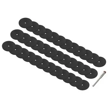 36pcs/Set 24mm Resin Cutting Wheel Cutting Disc + 1pcs Connecting Rod Smooth Fine Cut For All Rotating Tools With 3.1mm Mandrel