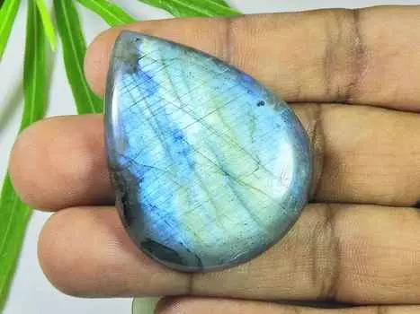 36X45X5MM многоцветный огненный лабрадорит грушевидный кабошон россыпью натуральный драгоценный камень 100 карат SK-3998