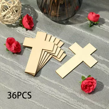 36x незаконченные деревянные вырезы Пасхальный крест DIY проекты украшения для детей подарок на Хэллоуин