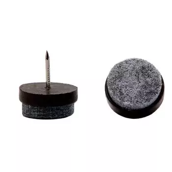 36X ползунок для мебели с гвоздями, войлочный скользящий гвоздь для ног из АБС-пластика, не царапающий протектор, удобная установка ножек 17mm