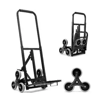 375 фунтов тележка для подъема по лестнице складная тележка с регулируемой ручкой ручная тележка 10 колес вездеходная тележка для перевозки грузов