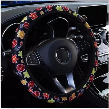 37/38 см универсальный эластичный чехол на руль автомобиля с этническим принтом противоскользящий чехол на руль автомобиля декоративный чехол на руль автомобиля